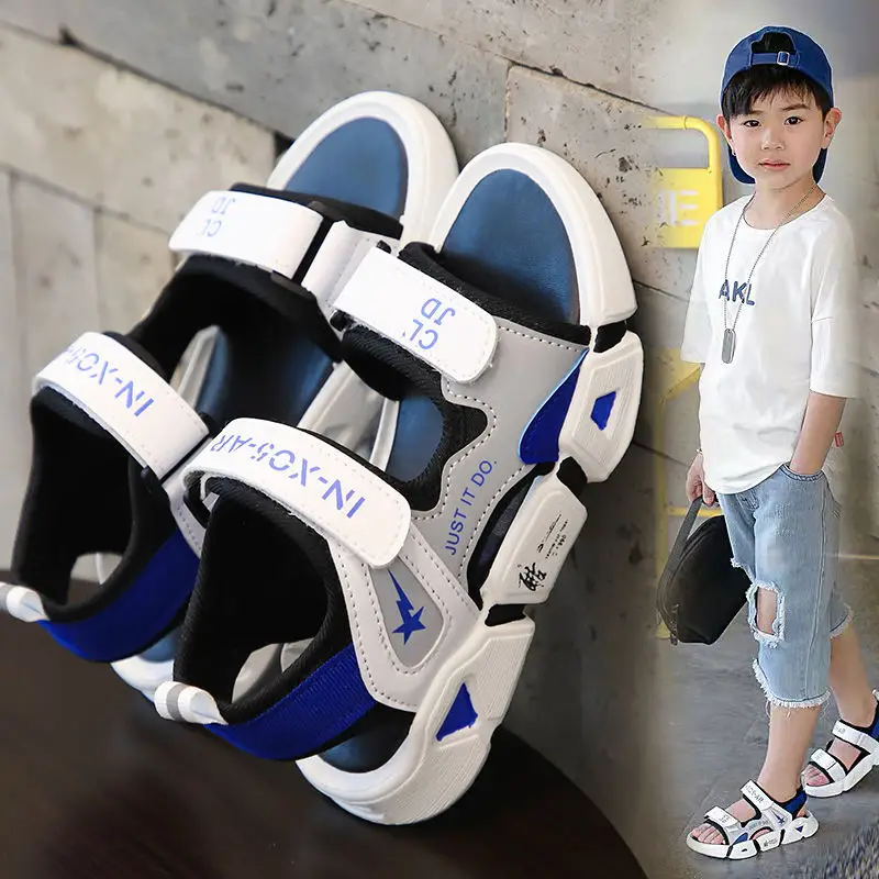 

New Fashion Summer Kids Shoes Closed Toe Toddler Boys Girls Sandals Sport Baby Boys Girls Sandals Shoes