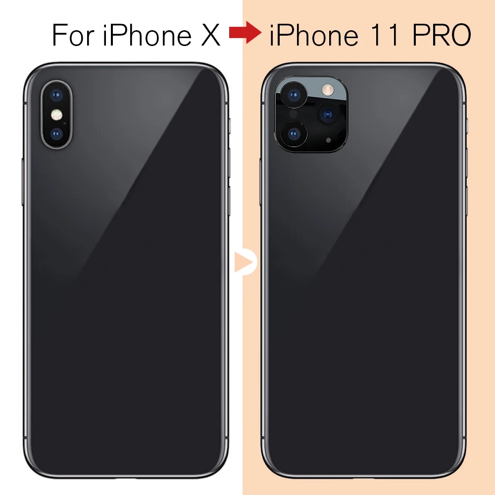 Замена секунд для iPhone 11 серии защитный чехол X XS MAX металлический сплав объектива