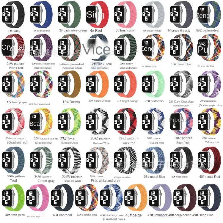 

Плетеный ремешок для Apple Watch 40 мм 42 мм 38 мм 44 мм