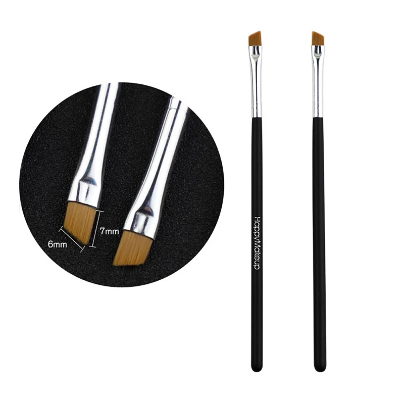 1 Pc Eyebrow Makeup Brush Super Thin Eye Liner Cream Brush Cosmetic Brushes Professional Flat Bevel Makeup Brushes
