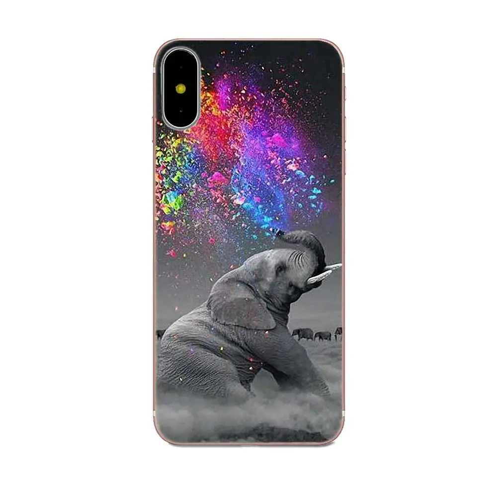 Watercolor Elephant Art Luxury Cell Phone Case For Samsung Galaxy Note 5 8 9 S3 S4 S5 S6 S7 S8 S9 S10 5G mini Edge Plus Lite | Мобильные