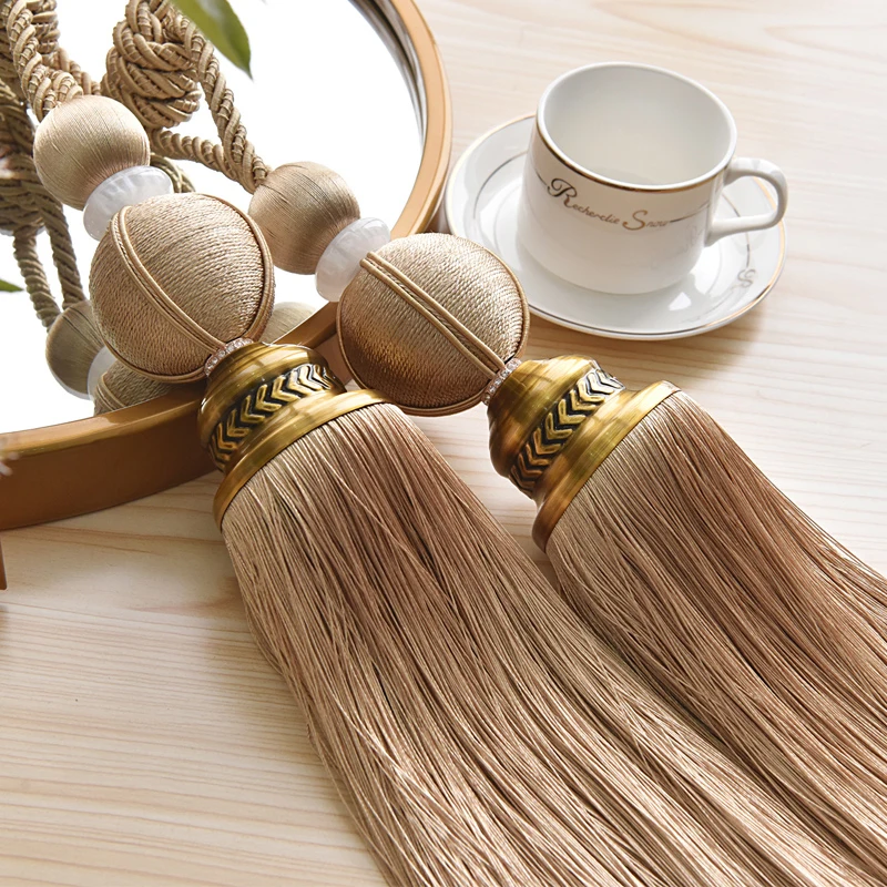 2 шт. завязки для штор с кисточками|Декоративные аксессуары штор| |