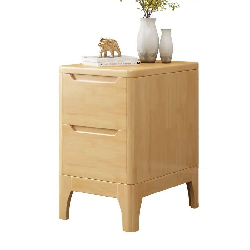 Прикроватный шкаф из твердой древесины в скандинавском стиле утолщенный