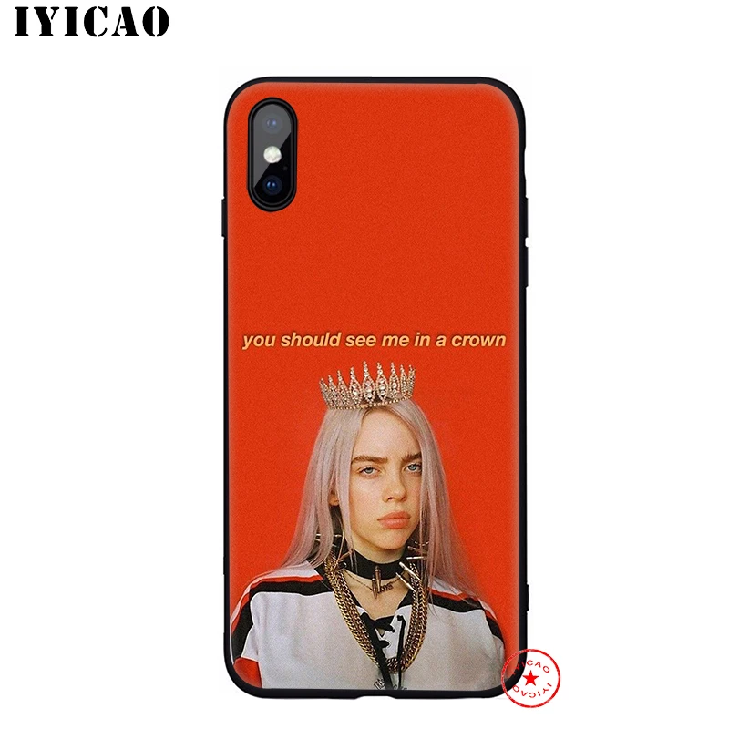 IYICAO Billie Eilish мягкий чехол для телефона iPhone 11 Pro XR X XS Max 6 6S 7 8 Plus 5 5S SE силиконовый TPU 7 Plus