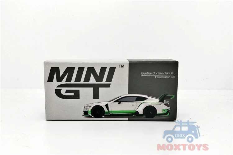 

MINI GT 1:64 Bentley Continental GT3 Presentation Silver RHD Diecast Model Car