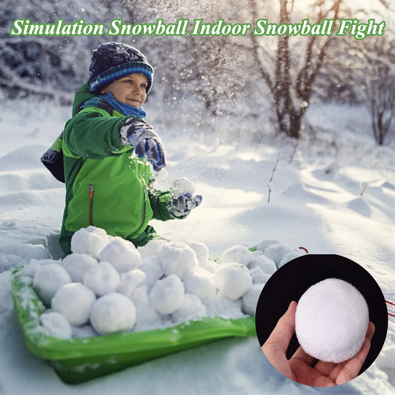 

7cm Christmas decoration Snowball Indoor Snowball Fight And Cloth Ball Children Team Festival Gift Toys For Children Adults