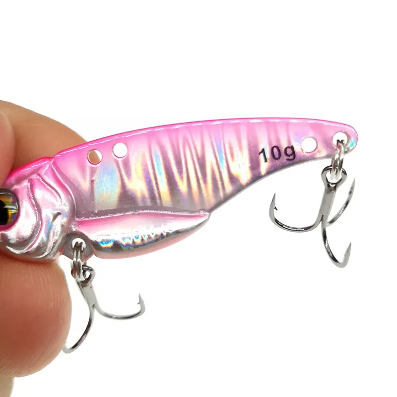 Высококачественная металлическая Рыболовная Приманка VIB 10/15 г 49/55 мм Вибрирующая