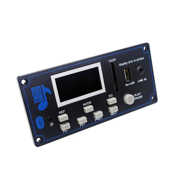 ABGN горячий модуль поддержка fm радио MP3 плеер аудио AUX USB с лирикой дисплей 12 в ЖК