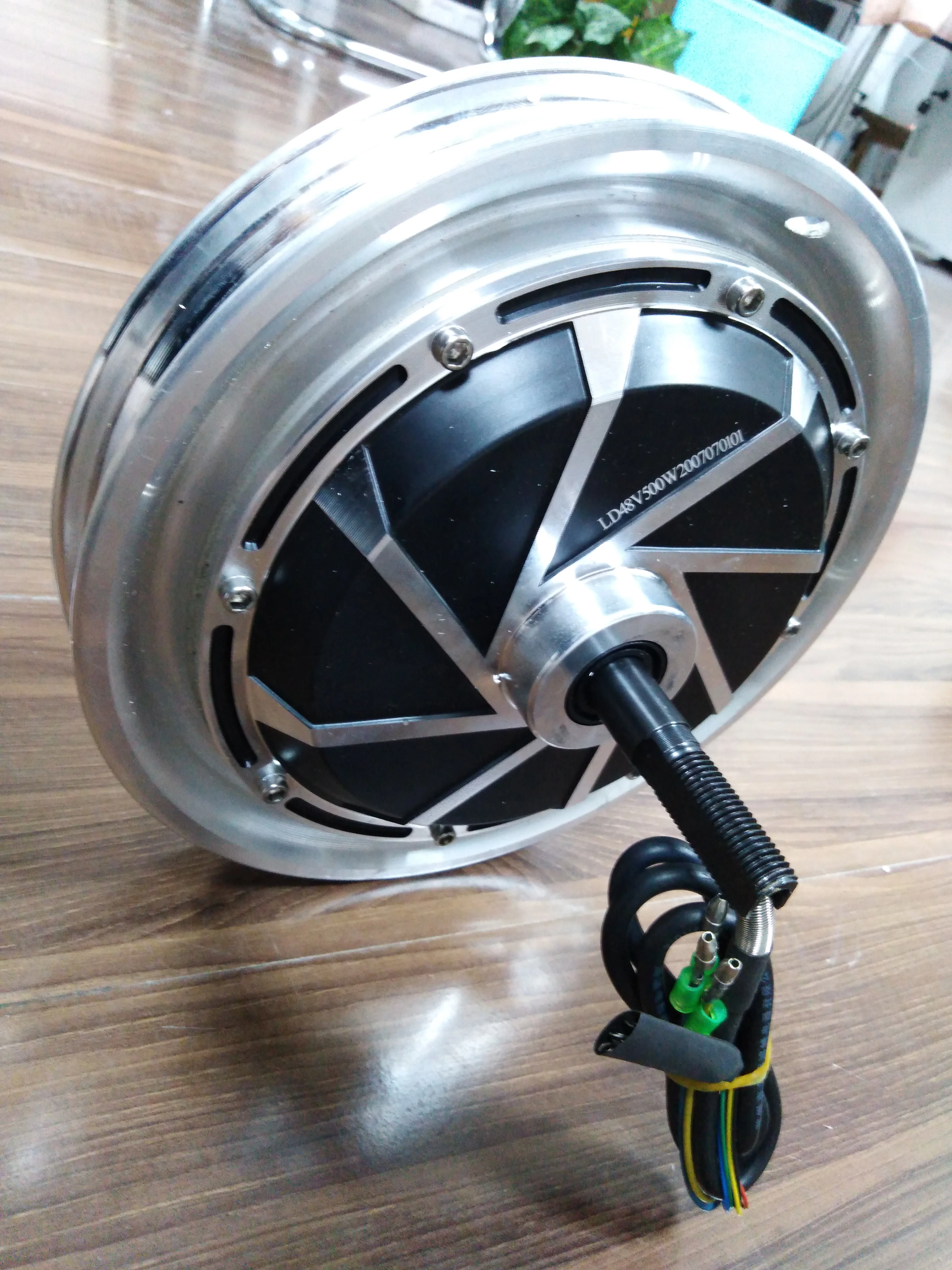 

12 Inch Hub Motor 36V/48V 350W/500W Electric Bicycle Brushless Gearless Disc Brake Electric Wheel Traction Head Hub Motor