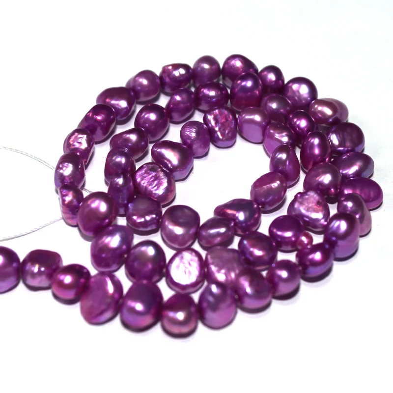 Бесплатная доставка 6 7 мм выберите размер! Барокко картофель форма Бусы из