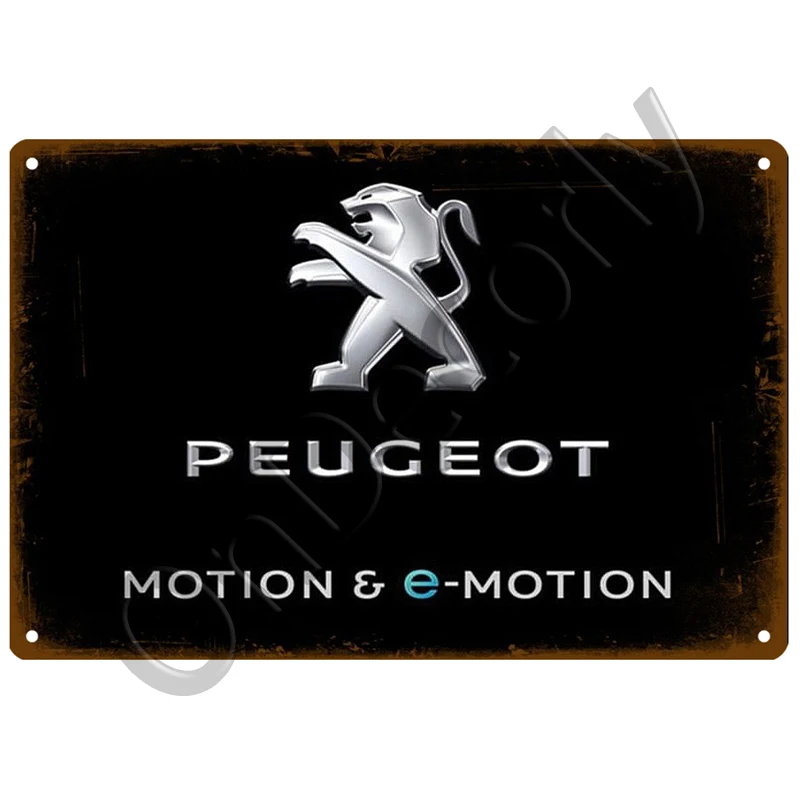 

Peugeot Cars Plaque Metal Vintage Tin Sign Pin Up Shabby Chic Decor Metal Sign Vintage Bar Decoration Metal Poster Metal Plate