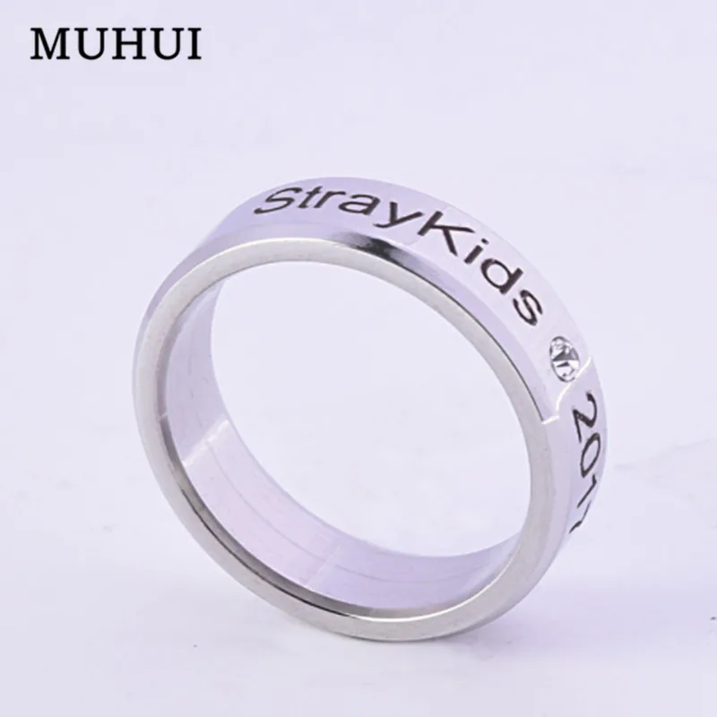 

Free Shipping 1pc Kpop Stray Kids Crystal Rings For Women 19553