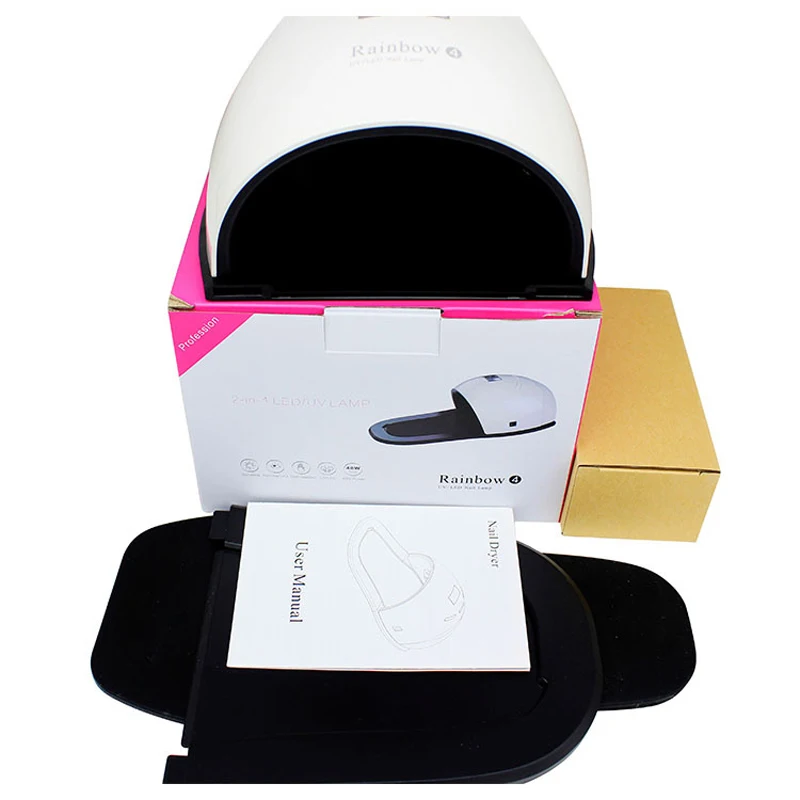 Лампа для ногтей Rainbow 4 48 Вт светодиодсветильник лампа сушки рук и мощное