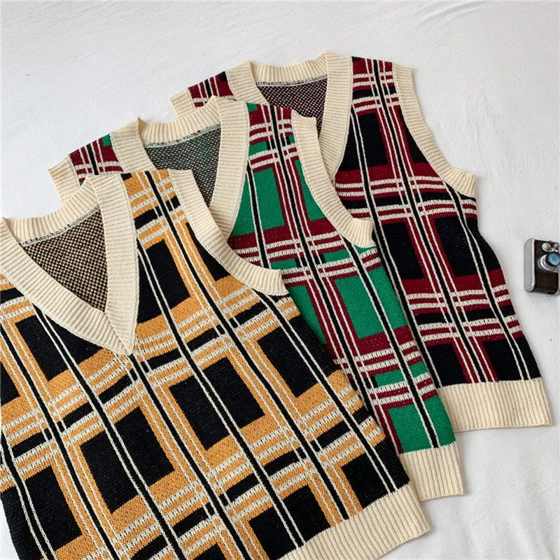 

Вязаный жилет мужской Демисезонный новый детский пуловер с треугольным вырезом, удобная обувь для студентов на каждый день свободного кроя...