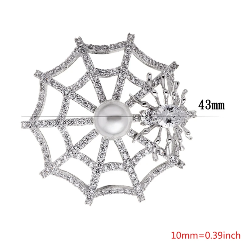 

Spider Web Brooches for Women Vintage Fashion Style Elegant Wedding Pins Party Brooch Accessories