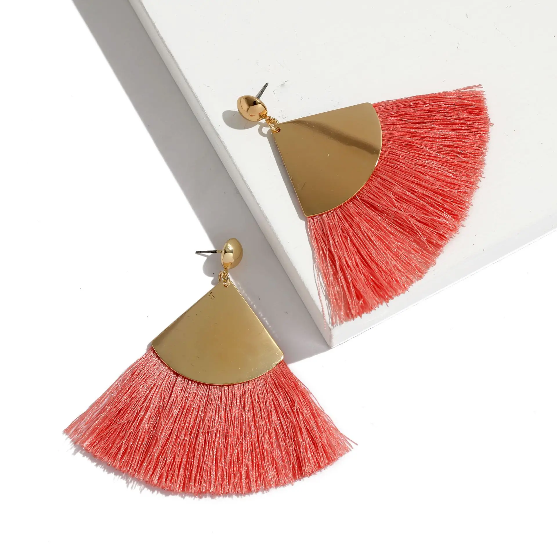 Бесплатная доставка богемные большие висячие серьги с кисточками для женщин