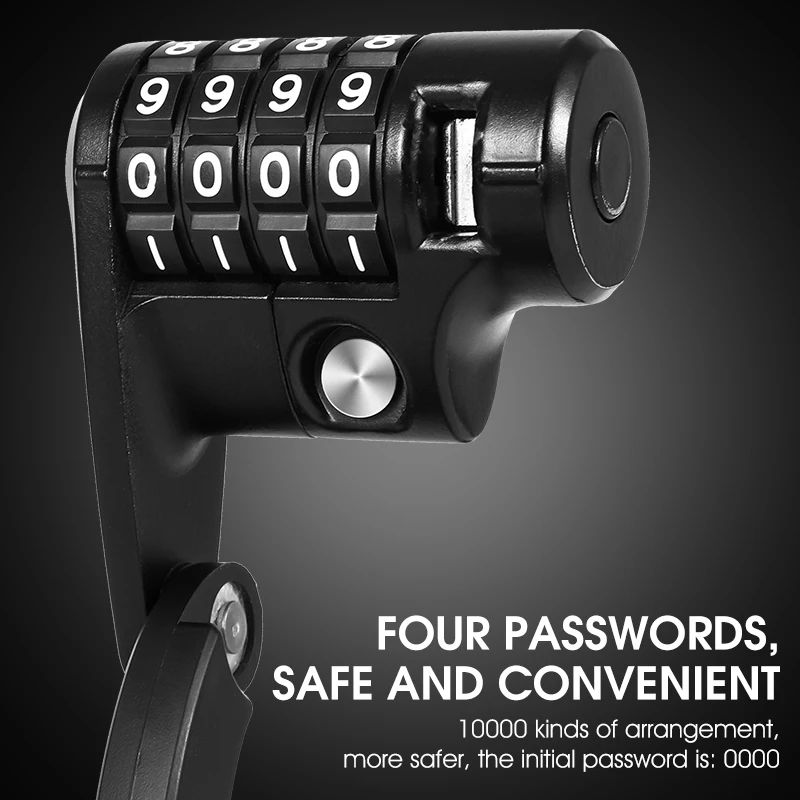 WEST BIKING Foldable Bike Lock MTB Road Bicycle Anti-Theft With 4 Password Coded Strong Security Portable Riding Equipment | Спорт и