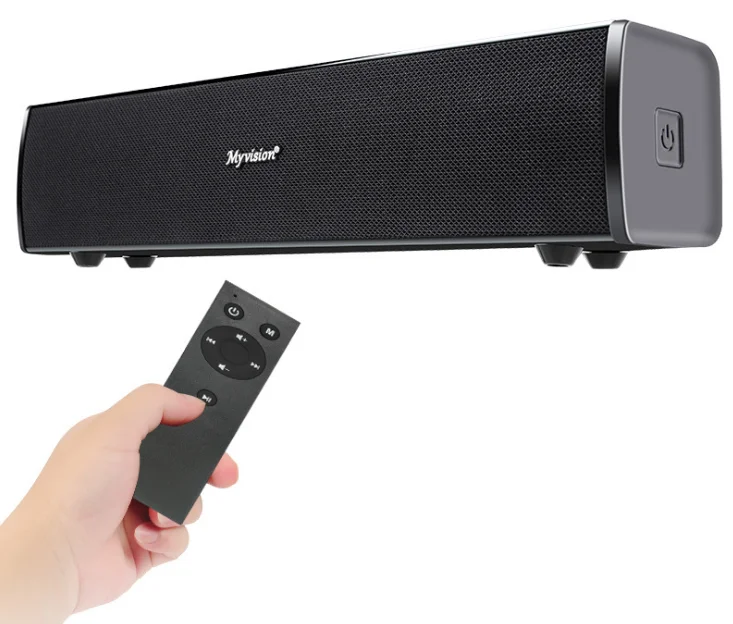The new 5.0 Bluetooth Soundbar for home theatre wireless remote control is suitable for TV PC and Phone assisted 3.5mm AUX input