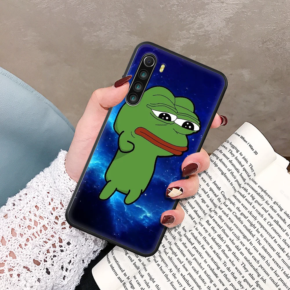 

the Frog meme pepe Phone Case For Xiaomi Redmi Note 7 8 8T 9 9S 4X 7 7A 9A K30 Pro Ultra black Prime 3D Etui Painting Cell Trend