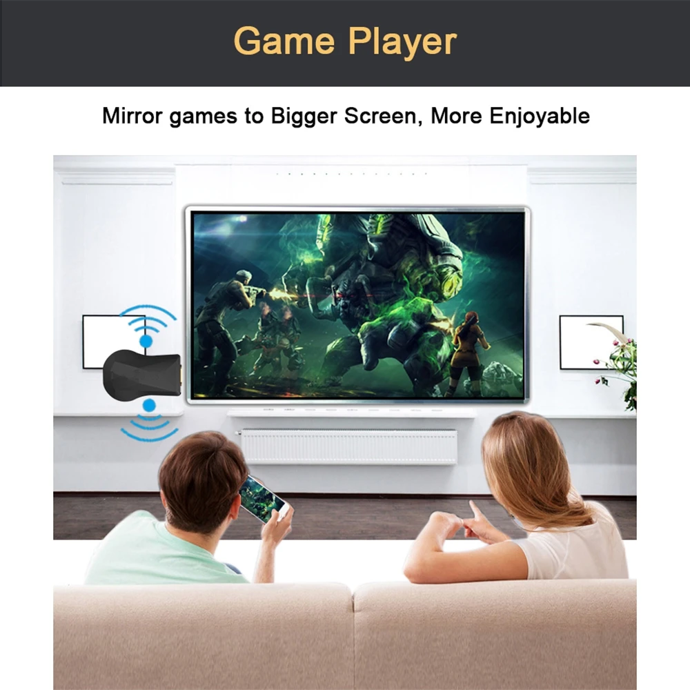 ТВ палка HDMI WiFi дисплей ключ YouTube Netflix AirPlay Miracast Палка для Google Chromecast 2 3 Android и ios