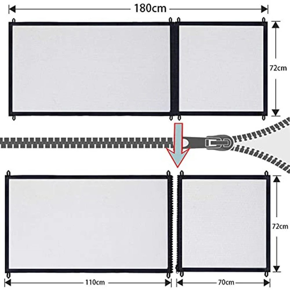 

Dogs Safety Gates Portable Folding Pet Barrier Fences Breathable Mesh Dog Gate Pet Separation Guard Isolated Fence For Indoor