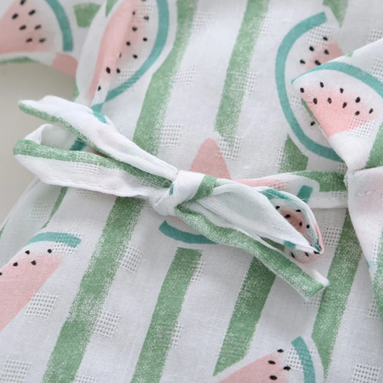 2020 новый простой мультяшный хлопковый комбинезон с фруктами для младенцев