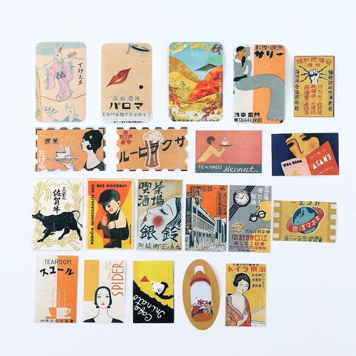 

Японские ретро стикеры для скрапбукинга Mengtai