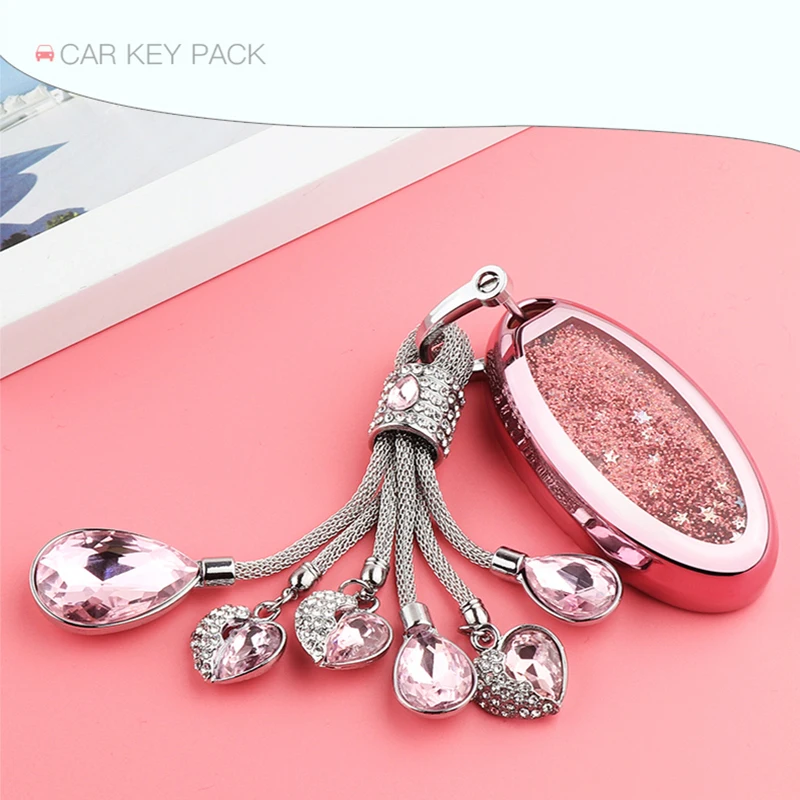 2019 Модный чехол для автомобильных ключей из ТПУ с зыбучим песком Nissan 370Z Altima GT R Maxima