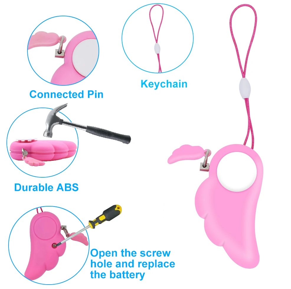 Новинка брелок для самозащиты сигнализация личной защиты женщин охранная