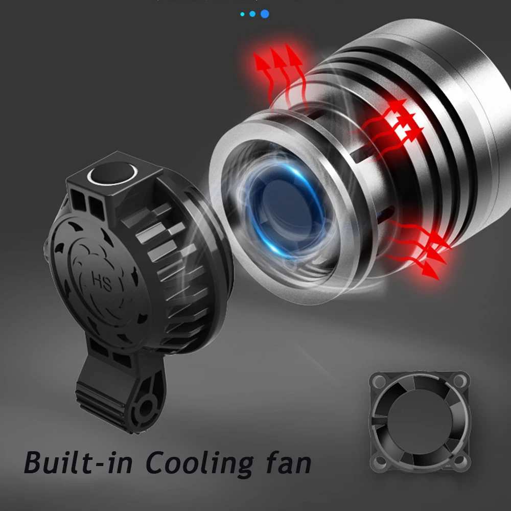 Xhp90 30w Powerful USB Rechargeable LED Headlamp With Built-in Headlight Zoomable Use 3* 18650 Rchargeable Battery Head Torch | Освещение