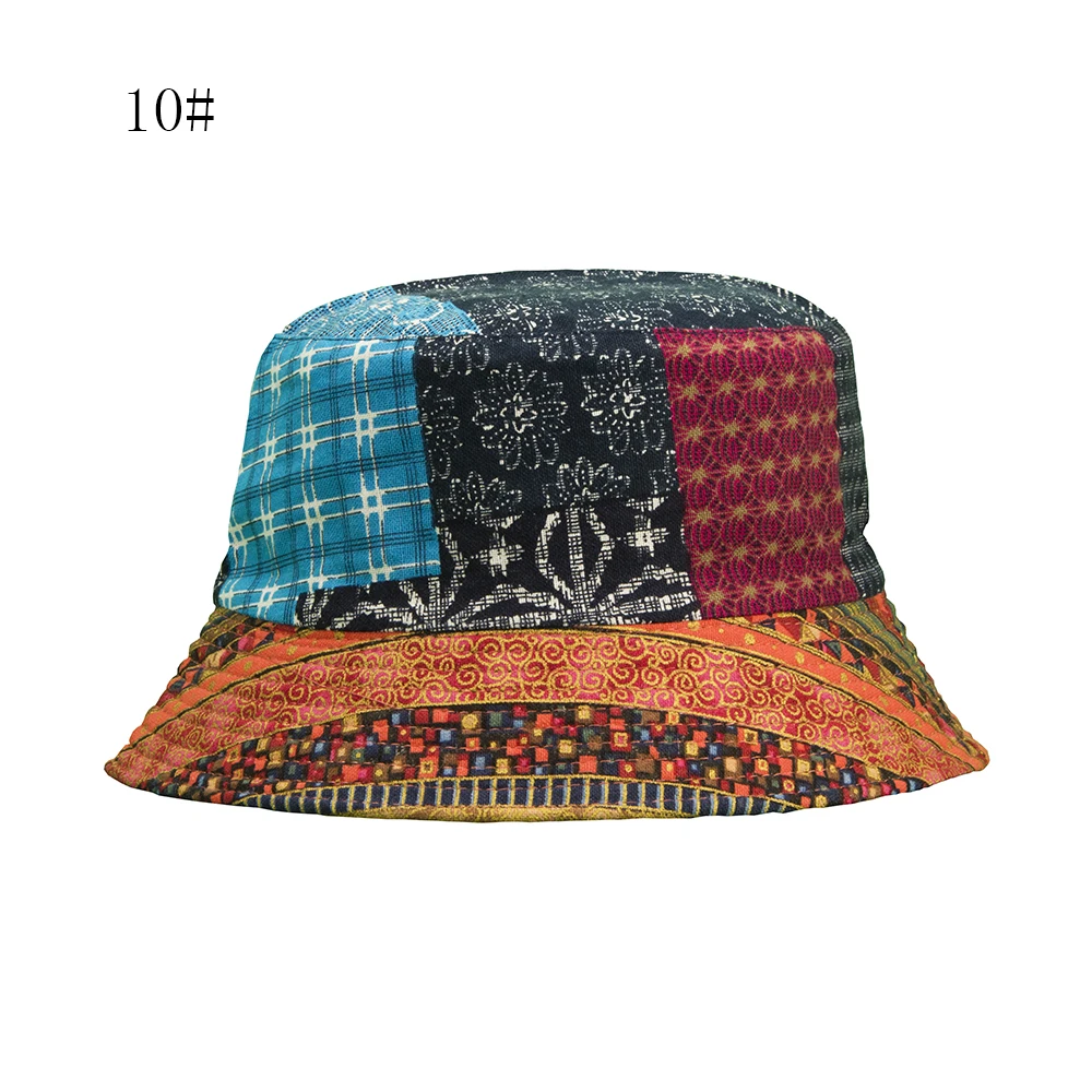 Шляпа для мамы шляпа в форме рыбака с цветами женская виде горшка из хлопка и