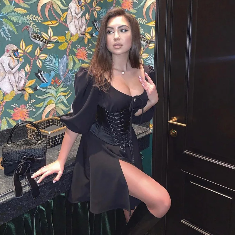 

Tube Lace Up Crop Top 2021 Women Sexy Summer Spring Bandage Club Short Wrap Breasted Corset Ladies Tank Tops Party Waistband