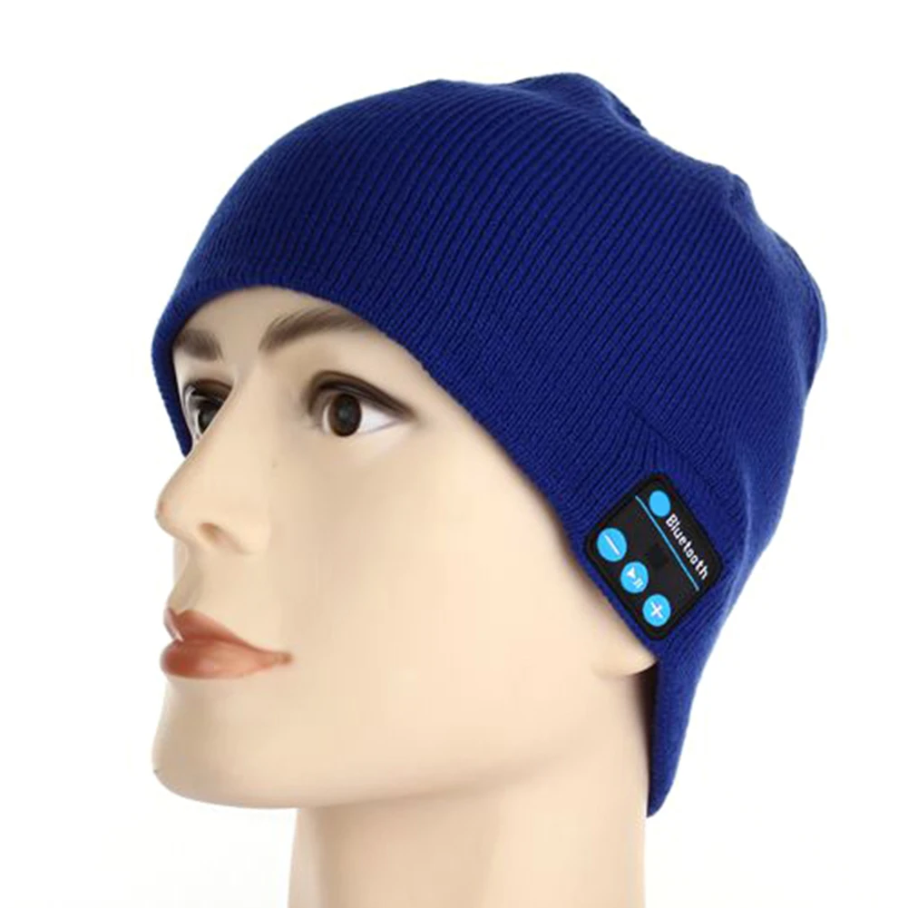 Winter Bluetooth USB Rechargeable Music Headset Warm Knitting Beanie Hat Cap | Аксессуары для одежды