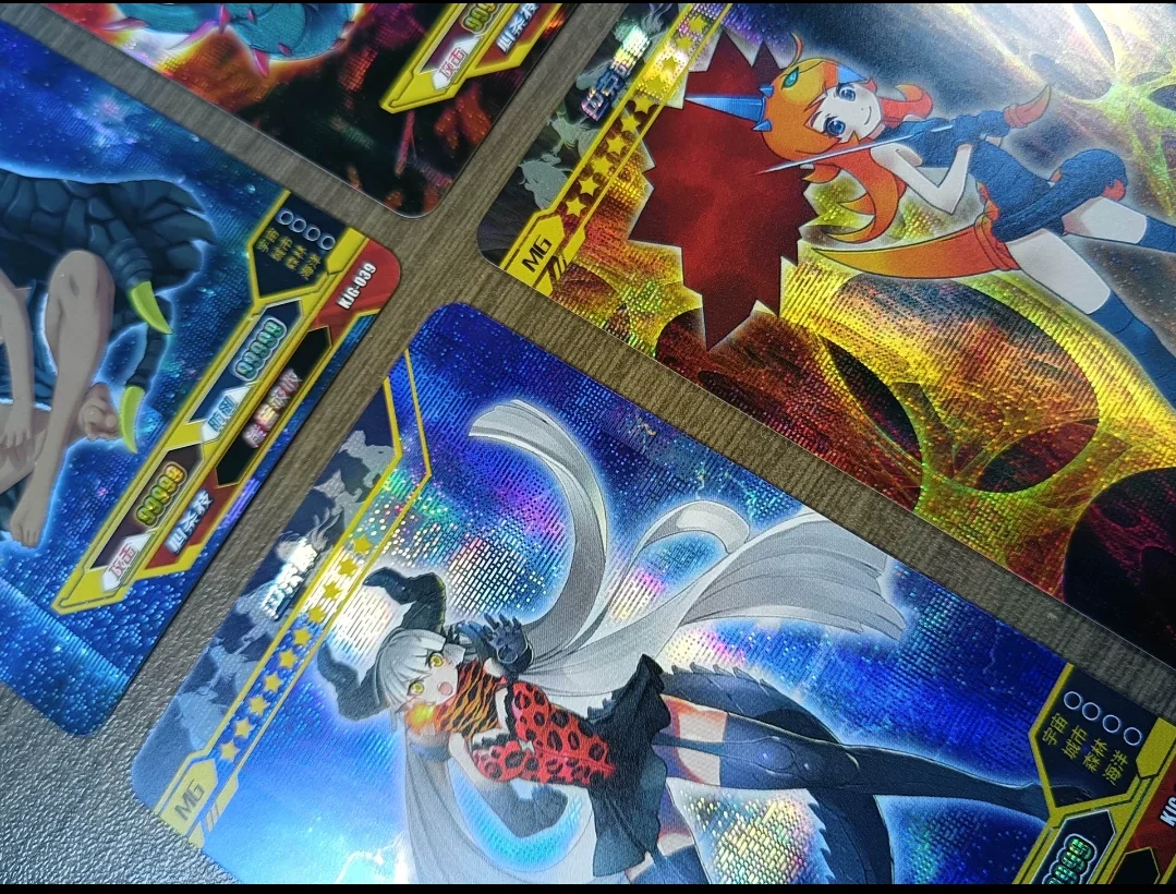 9 piezas, un conjunto de nueve tarjetas Flash de Anime cl&aacute;sico japon&eacute;s, regalos para ni&ntilde;os (autohechos)-2