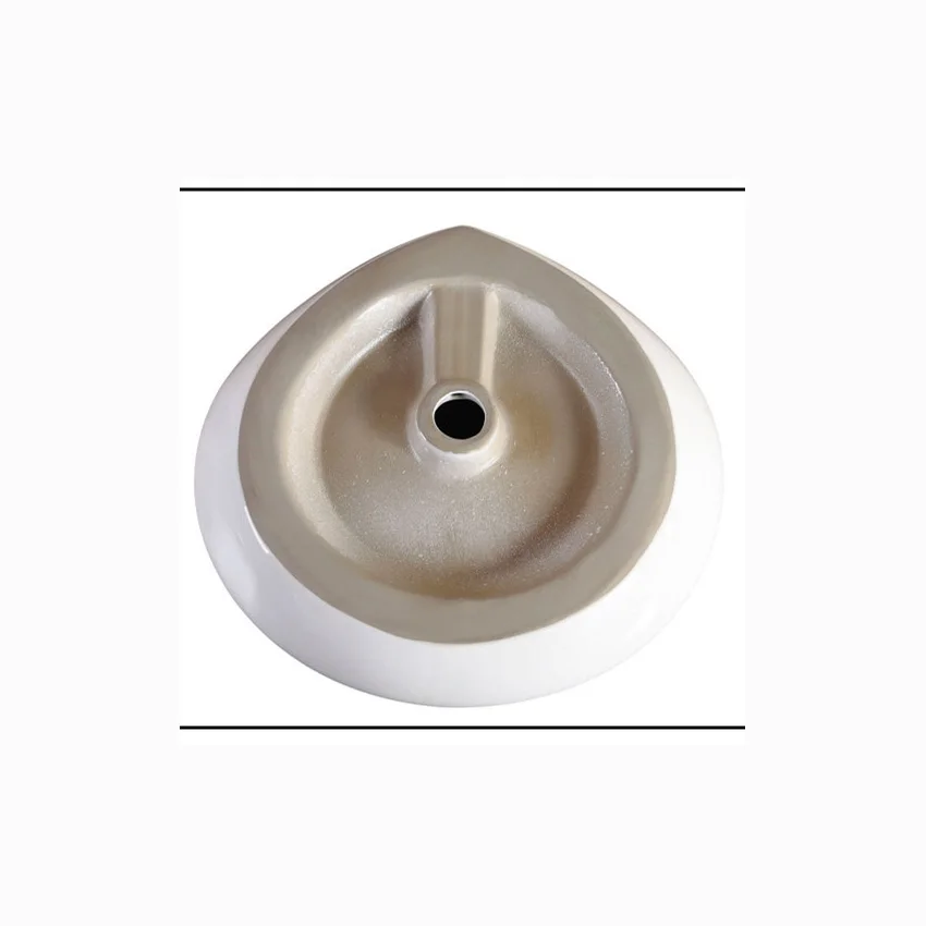 

Nordic Minimalist Washbasin Ceramic Bathroom Sink Balcony White Sink Water Drop Rhombus Hand Sink Without Drainage Fitting Set