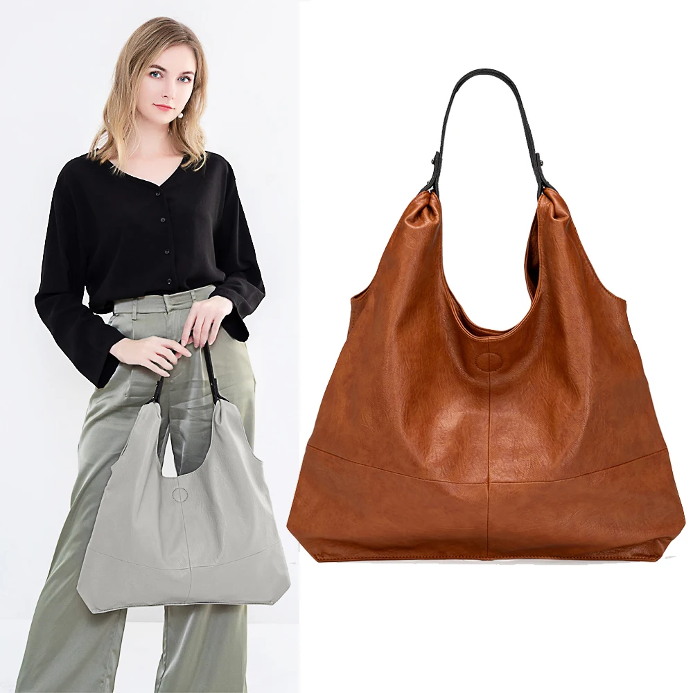 Женские кожаные сумки из мягкой овчины большие вместительные модные через