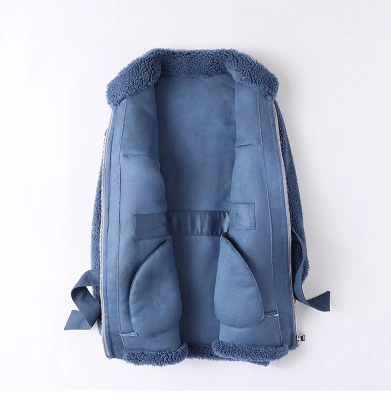 Шуба из натуральной шерсти женская верхняя одежда на осень и зиму куртки LF9085 |