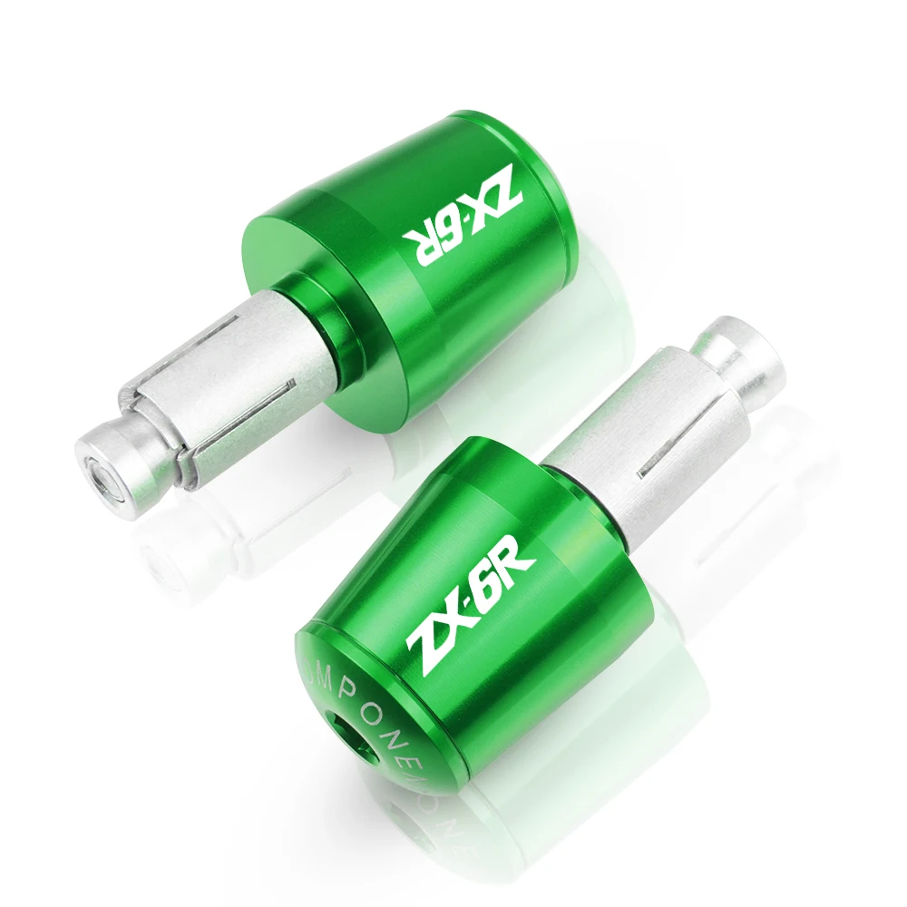 For Kawasaki Ninja ZX6R ZX 6R 6 R 2009-2014 2008 7/8&quot Motorcycle Handlebar Grip End Caps Plugs Moto Handle Bar Weight Slider |