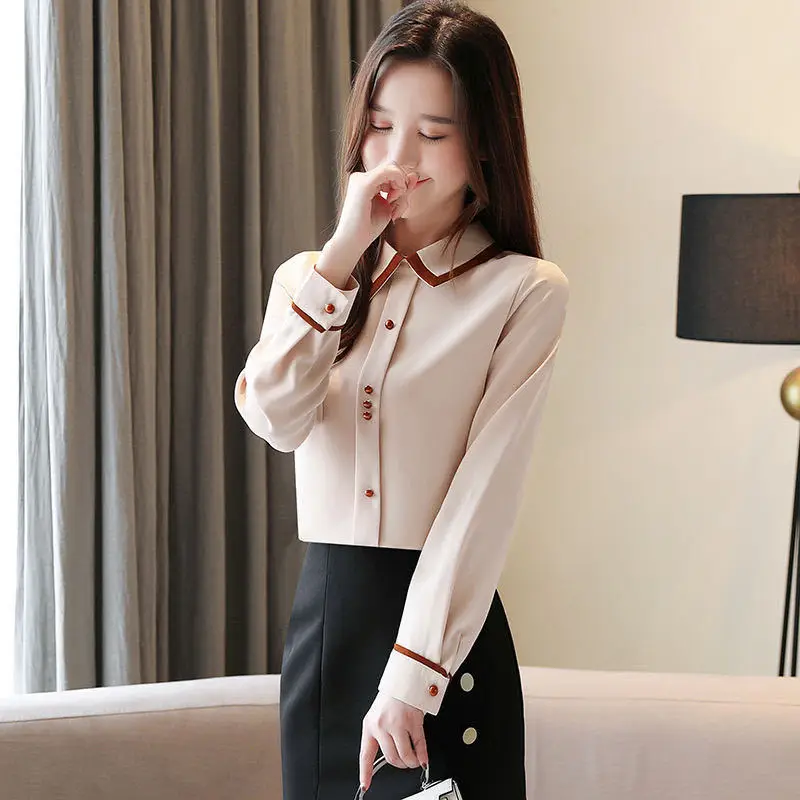 

Blouse Women 202020autumn Chiffon Shirt Long Sleeve Top Blusas Ropa De Mujer