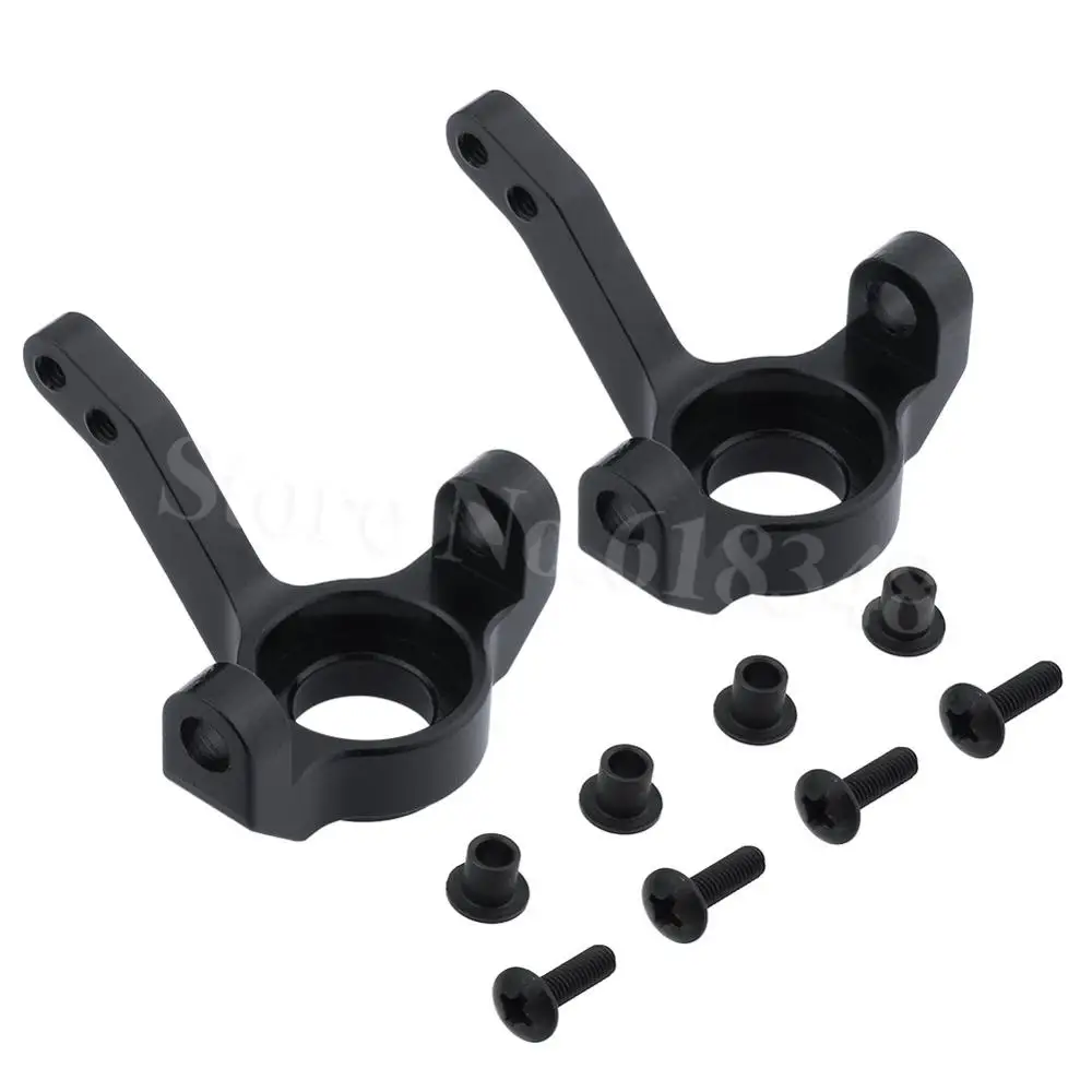 Black Для AXIAL 1/10 Rock Crawler RC автомобилей обновленные части алюминиевый передний кулачок руки вертикально рулевой 1:10 SCX-10 SCX10-01 - Цвет: Black
