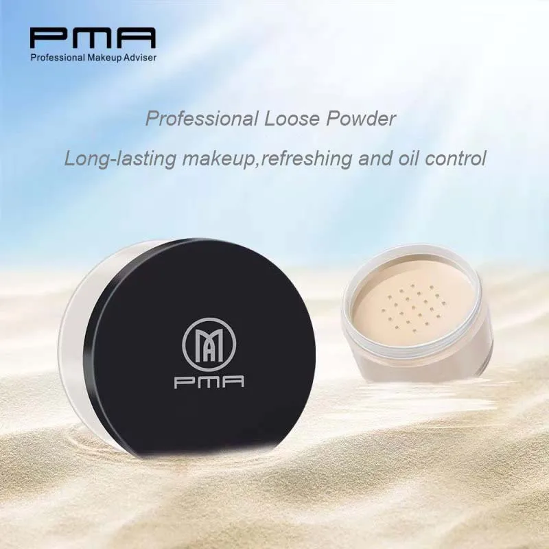 

PMA Professional Soft Loose Powder,Face Makeup Setting Powder Long Lasting Smooth,Flash Friendly Translucent Powder Foundation