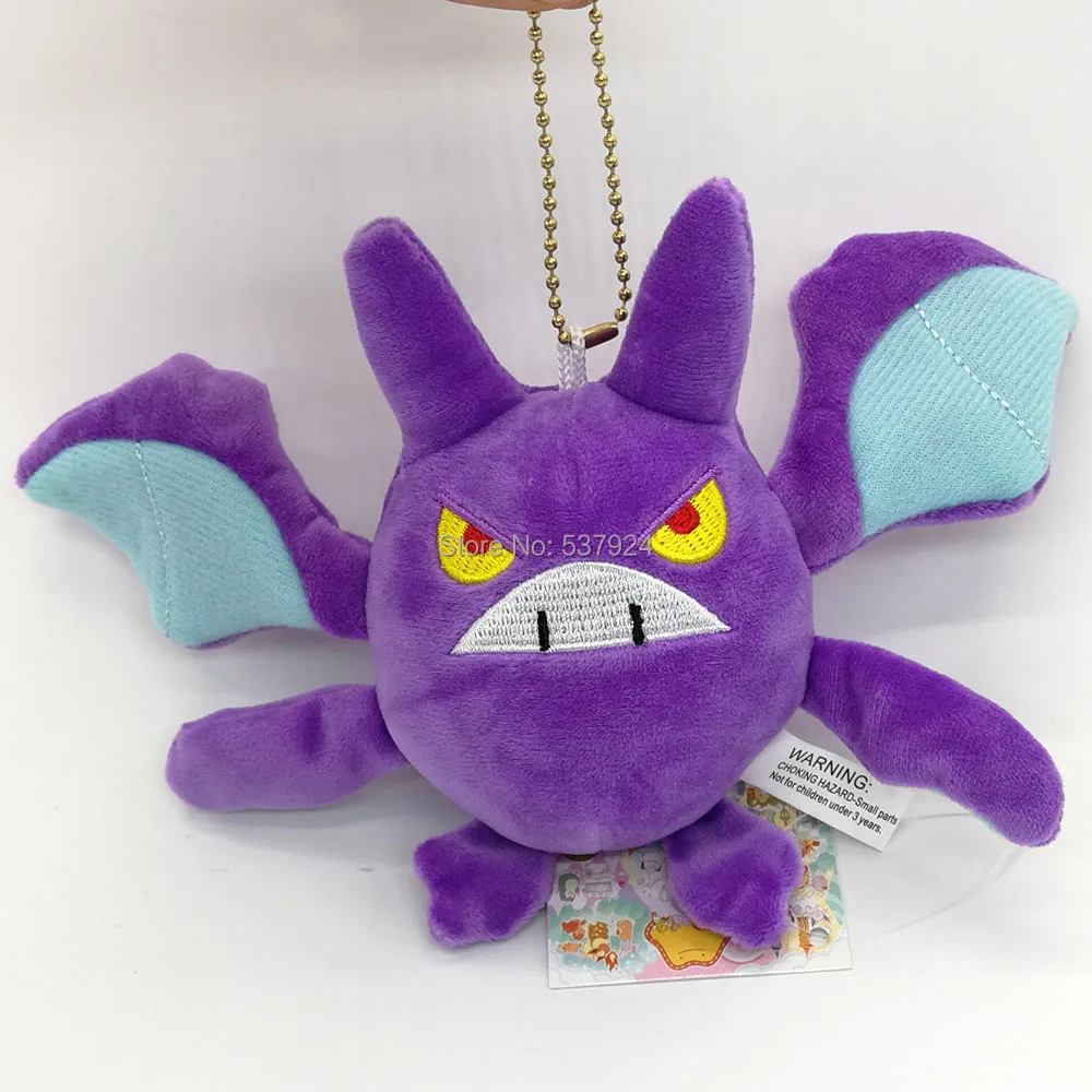 Новинка, 20 шт., Пикачу Eevee Croagunk Dedenne Gengar Larvitar Mimikyu, 4-5,5 дюйма, 10-14 см, плюшевый брелок-подвеска