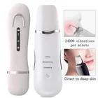 Скребок для лица, вибрирующий ультразвуковой скребок для кожи, Глубокая очистка кожи лица, шпатель для пилинга, инструмент для красоты, устройство