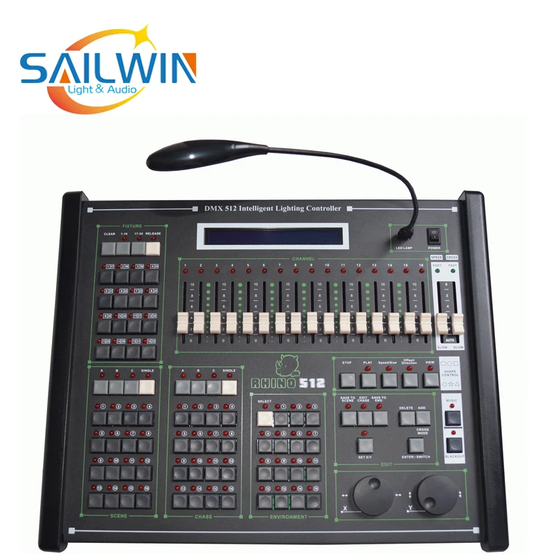 Sailwin DMX192/1990 стандарт Rhino 512 DMX консоль контроллер система для сцены движущейся