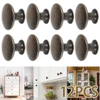 12pcs vintage cabinet knobs cupboard door dresser pull knob single hole drawer handle knob for furniture wardrobe decoration