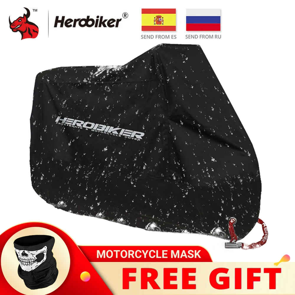 aliexpress - HEROBIKER Motorcycle Cover Bike All Season Waterproof Dustproof UV Protective Outdoor Indoor Moto Scooter Motorbike Rain Cover