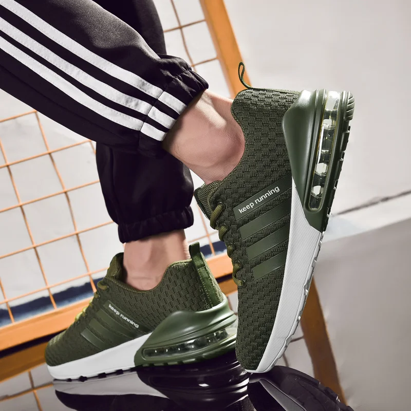 

Running Shoes Spring 2020 Unisex Outdoor Sneakers Black Fitness Shoes Breathable Lace-up Shoes Men's Brand Designer Sport Shoes