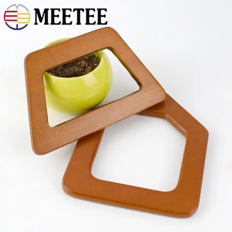 

Meetee 1pair/3pairs 14X12cm/8.6X14cm Wood Kiss Clasp Handles Clip Buckles Manual DIY Bag Purse Making Decorative Accessory BF091
