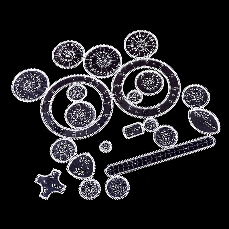 Новый роскошный набор Spirograph deluxe оловянный спиральные конструкции сцепляющиеся
