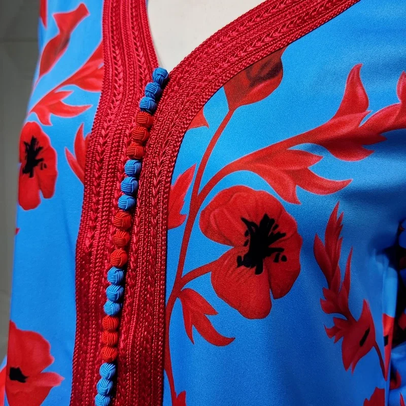 Eid Abaya Dubai Muslim Dress Turkey Islam Robe Longue Djelaba Femme Musulman African Dresses For Women Caftan Marocain De Soiree